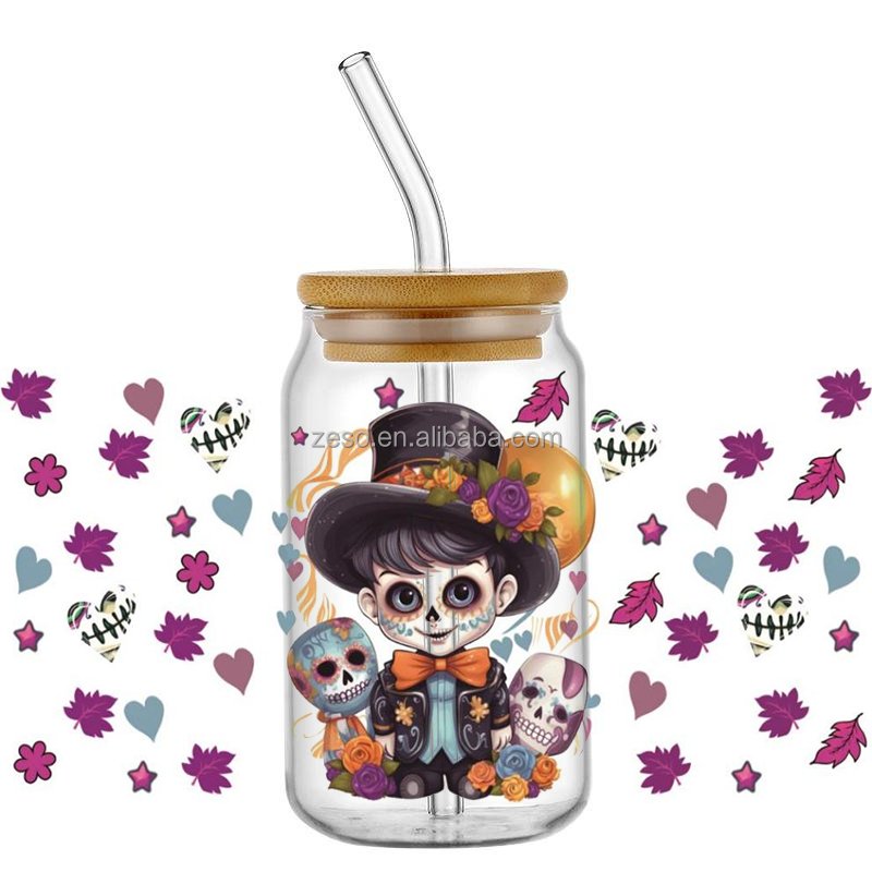 ELITE Customized Transfer Printing Waterproof Packaging Transfer Printing Sticker Cup Wrap Tumbler Uv Dtf Sticker