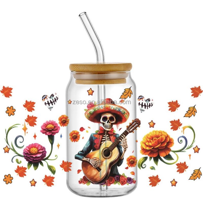 ELITE Customized Transfer Printing Waterproof Packaging Transfer Printing Sticker Cup Wrap Tumbler Uv Dtf Sticker
