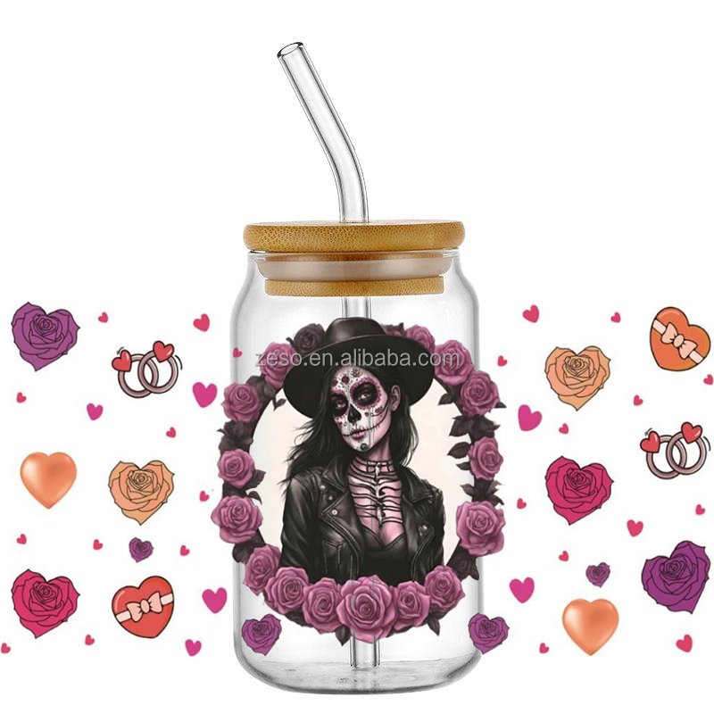 ELITE Customized Transfer Printing Waterproof Packaging Transfer Printing Sticker Cup Wrap Tumbler Uv Dtf Sticker
