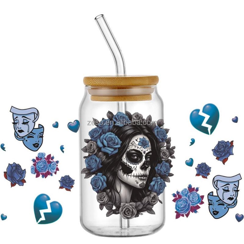 ELITE Customized Transfer Printing Waterproof Packaging Transfer Printing Sticker Cup Wrap Tumbler Uv Dtf Sticker
