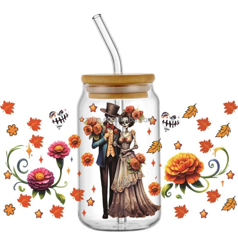 ELITE Customized Transfer Printing Waterproof Packaging Transfer Printing Sticker Cup Wrap Tumbler Uv Dtf Sticker