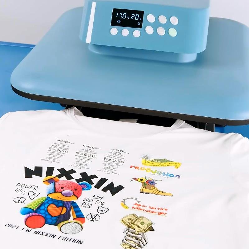 2023 High Quality Factory Sale Auto T-shirt DTF transfer sublimation Electric Heat Press Machine 35x35cm for tshirt