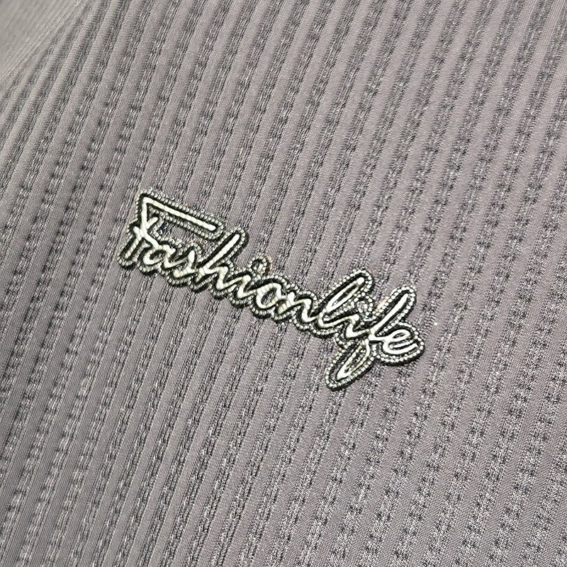 Popular Fashion new products high-frequency TPU Embossed logo Heat transfer printing leather patches woven label for t-shirt