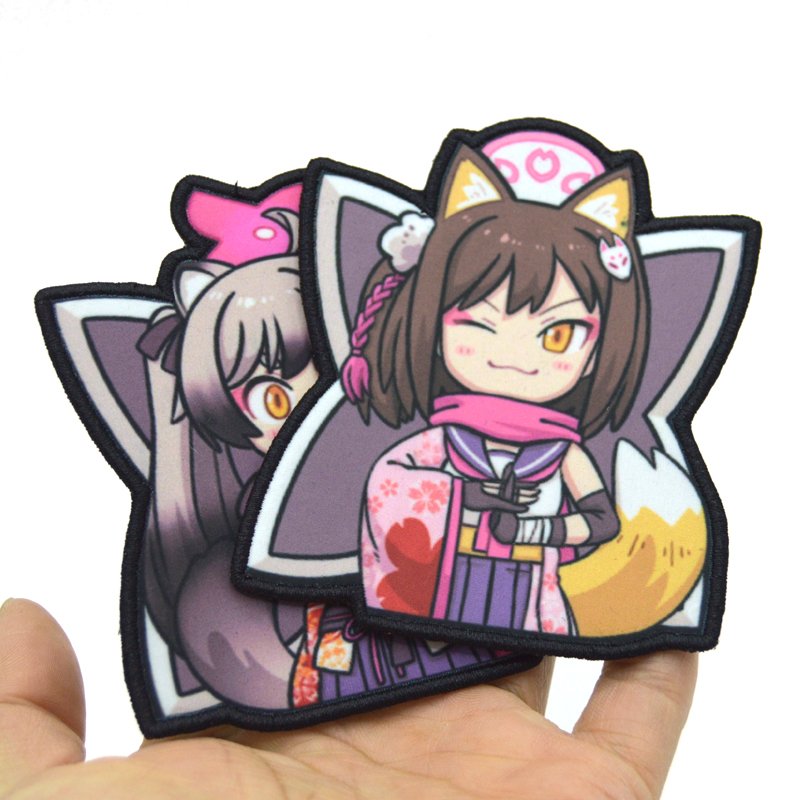 Best selling digital custom sublimated heat transfer print embroidery patch woven label over-lock edge patch manufacturer