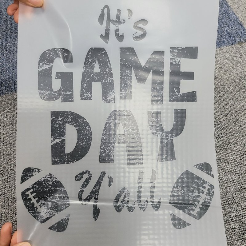 Iron on Game Day Heat Vinyl Design Customized Plastisol Sports Vinyl Heat Transfer for Garment