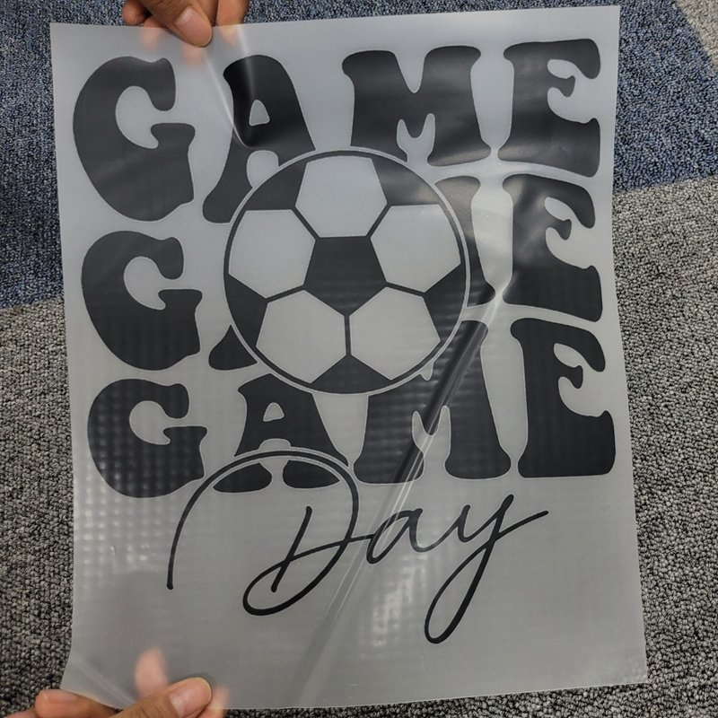 Iron on Game Day Heat Vinyl Design Customized Plastisol Sports Vinyl Heat Transfer for Garment