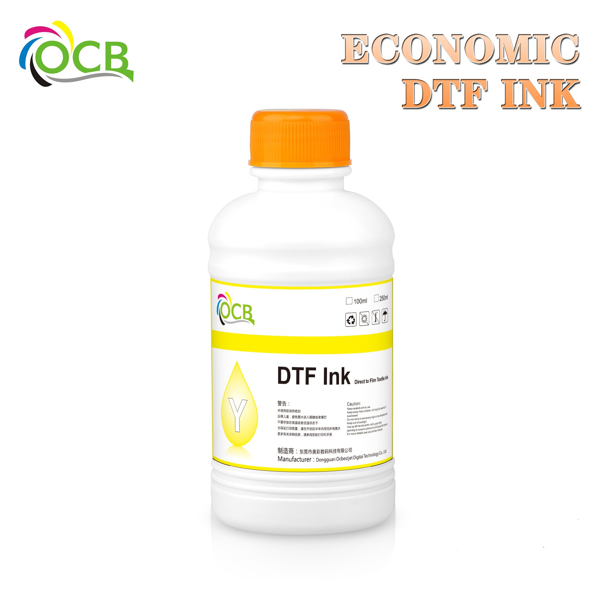 OCBESTJET High Quality DTF A3 A4 Film Printer Ink 250ml for Epson Printer Head DX5/DX7/XP600/TX800/WF4720/I3200