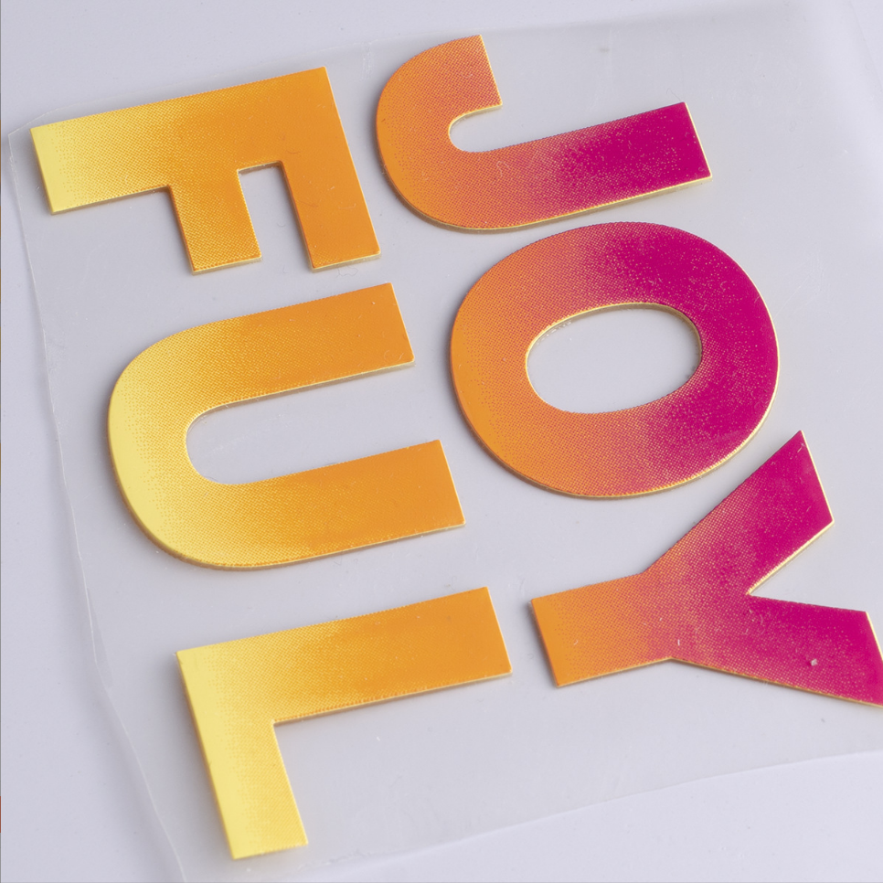 T-shirt Labels Custom 3D Raised Silicon Logo High Density Printing Heat Transfer Sticker for Clothes