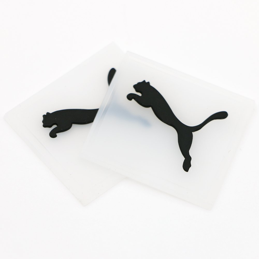 PET Vinyl Custom 3D Raised Logo High Density Rubber Silicon Heat Transfer Printed for Clothing Label