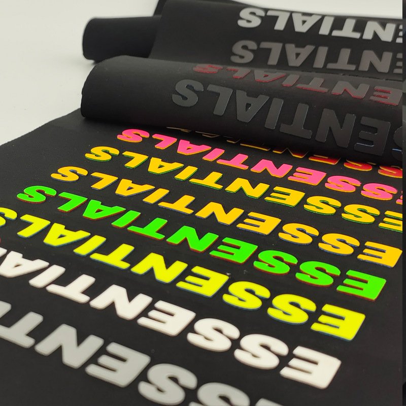 Factory custom 3d silicone heat transfer plastisol heat transfer iron transfer T-shirt clothes vinyl sticker
