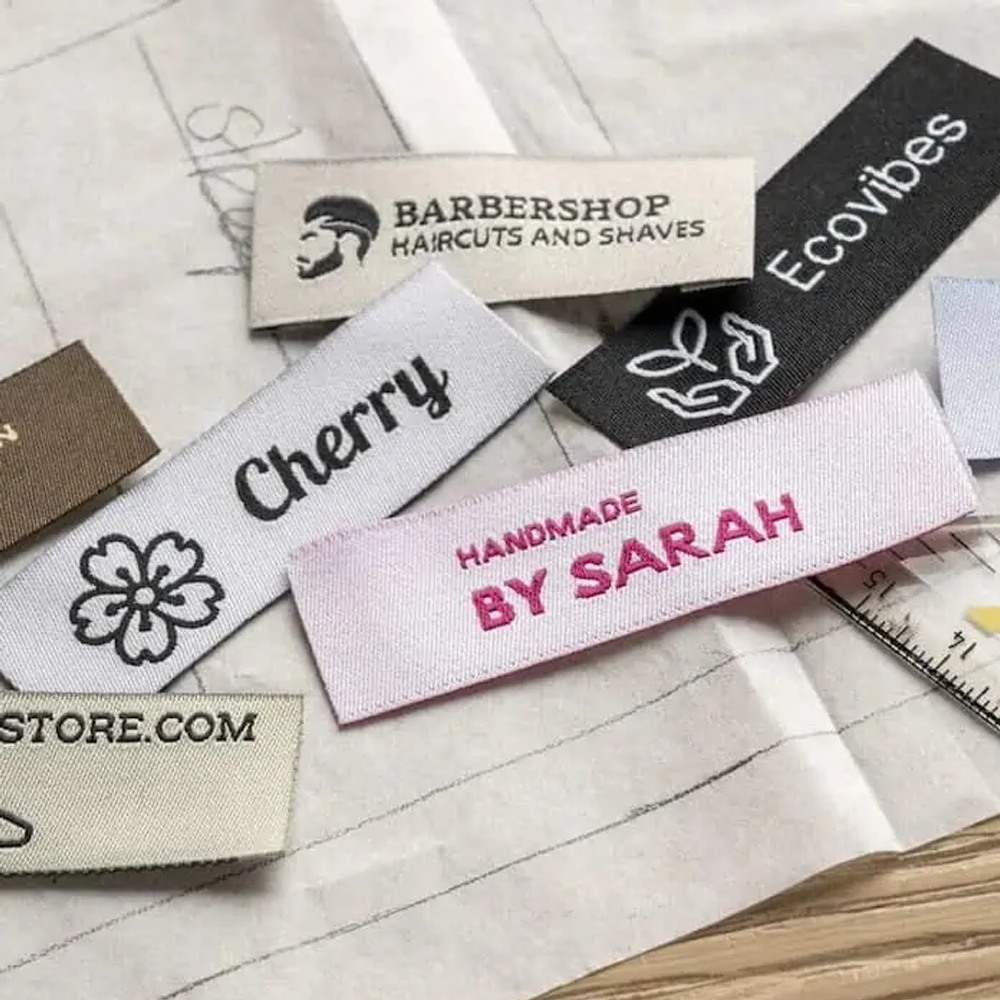 Quick Customized Clothing Clothing T-Shirt Collar Label Label Printed Logo Sticker for Garment Embroidery Label