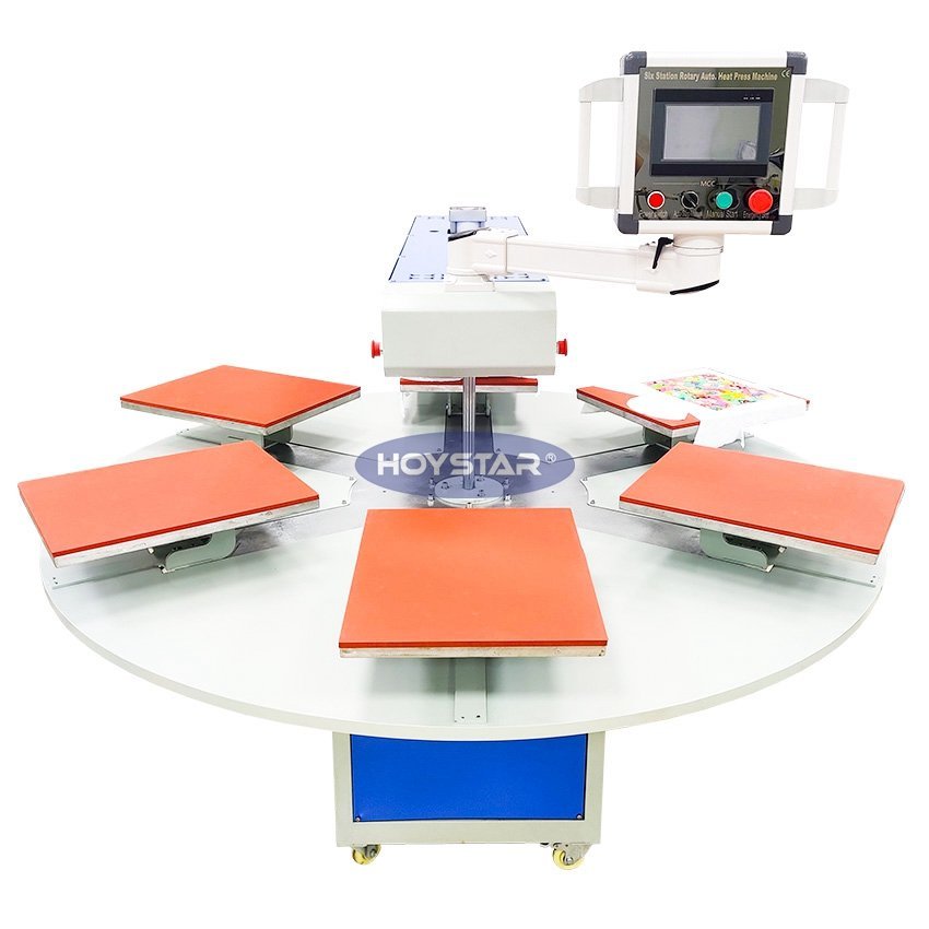 Automatic Heat Press Machine with Rotary Table for T Shirt/Fabric