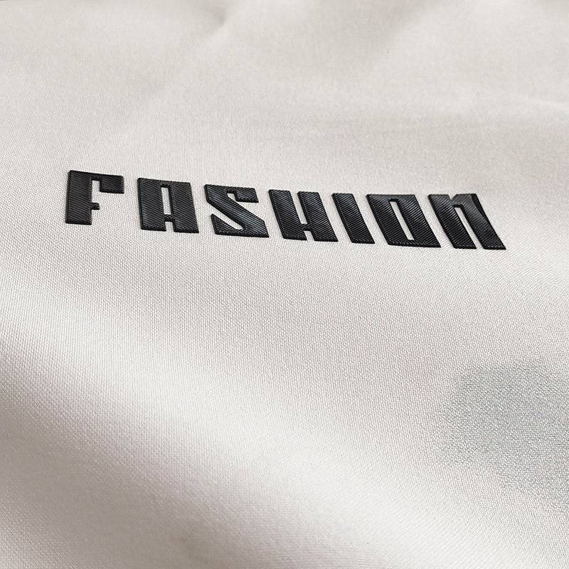 Custom TPU heat transfer label 3D Metal Coining Embossed sticker environmentally friendly durable clothing accessories