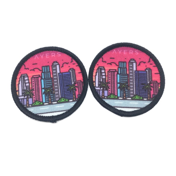 Fashion Design Custom Brand Logo Transfer Printing Sublimation Patches for Club