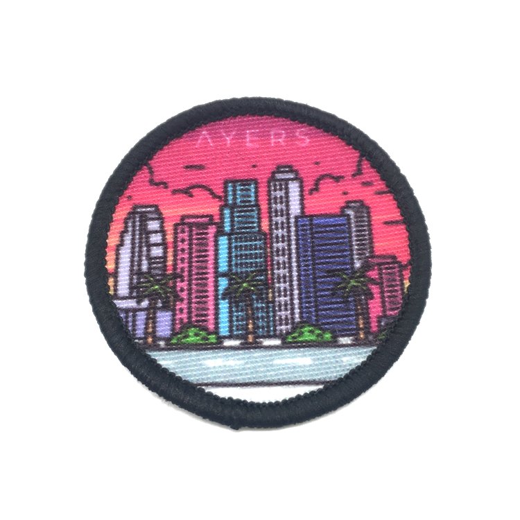 Fashion Design Custom Brand Logo Transfer Printing Sublimation Patches for Club