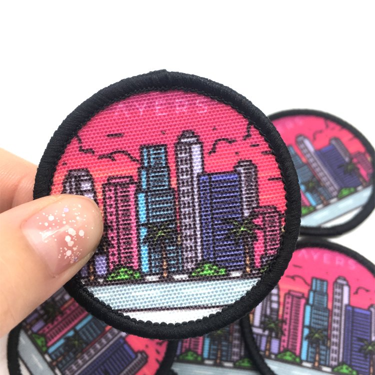 Fashion Design Custom Brand Logo Transfer Printing Sublimation Patches for Club
