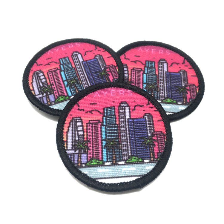 Fashion Design Custom Brand Logo Transfer Printing Sublimation Patches for Club