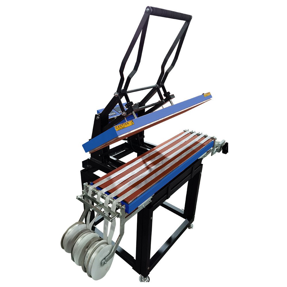 Baiyin High Pressure Lanyard Ribbon Sublimation Transfer Printing Machine Dual Heated Plates Lanyard Heat Press Machine