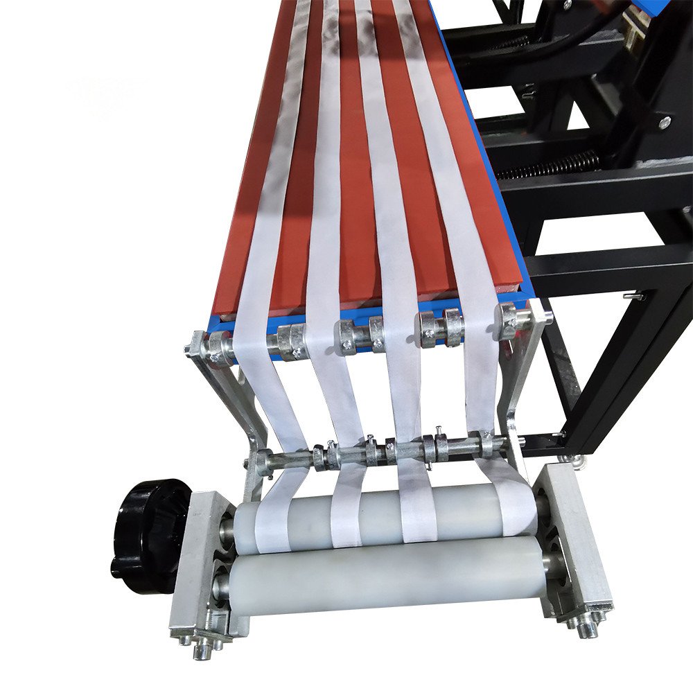 Baiyin High Pressure Lanyard Ribbon Sublimation Transfer Printing Machine Dual Heated Plates Lanyard Heat Press Machine