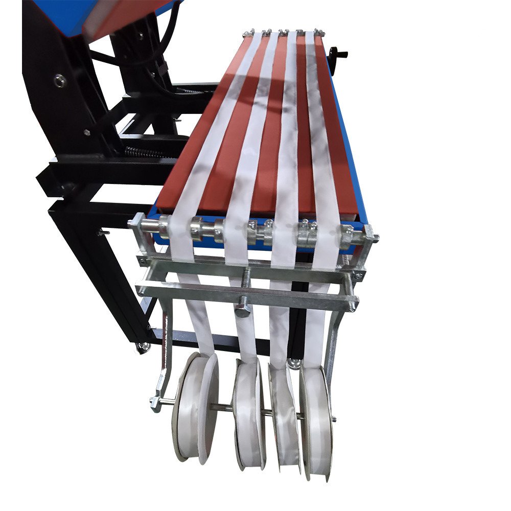 Baiyin High Pressure Lanyard Ribbon Sublimation Transfer Printing Machine Dual Heated Plates Lanyard Heat Press Machine