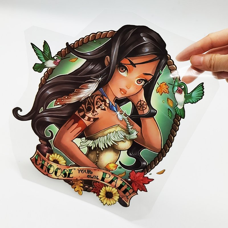 custom anime character design screen print offset heat transfers heat press stickers transfer printing for T-shirt