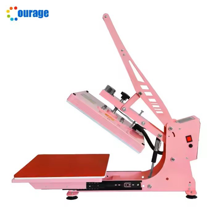 Chinese Factory Price 38*38 cm Magnetic Type T-shirt Sublimation Large Heat Transfer Printing Machine with Drawer