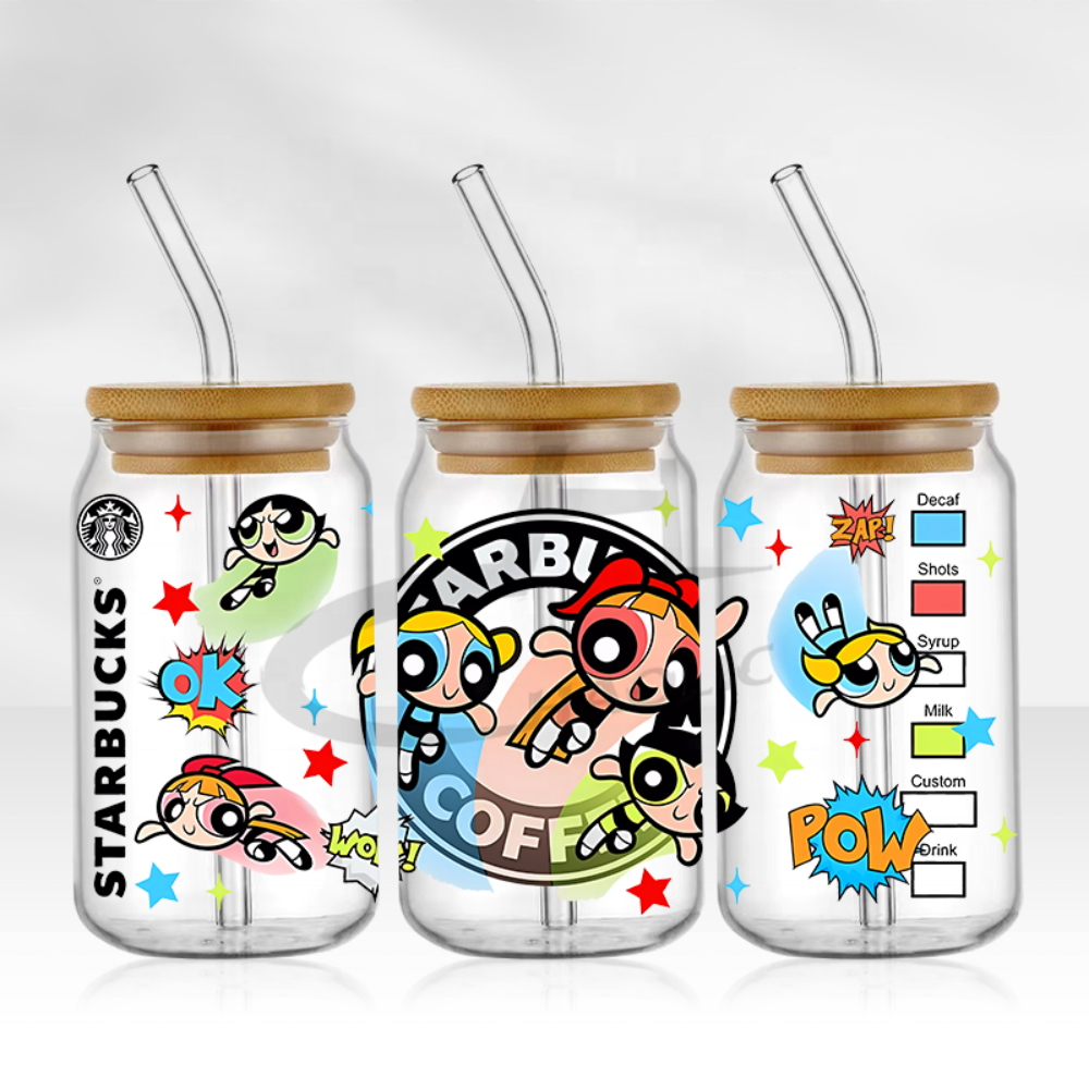 Custom Popular Printing UV DTF Libbey Wraps For Cups Wraps UV DTF Printing Transfer 16oz Tumbler