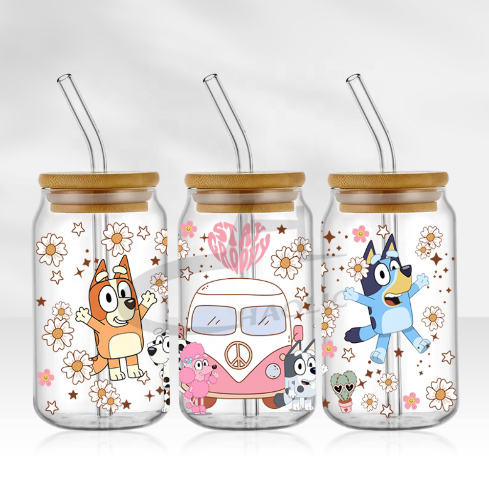 Custom Popular Printing UV DTF Libbey Wraps For Cups Wraps UV DTF Printing Transfer 16oz Tumbler