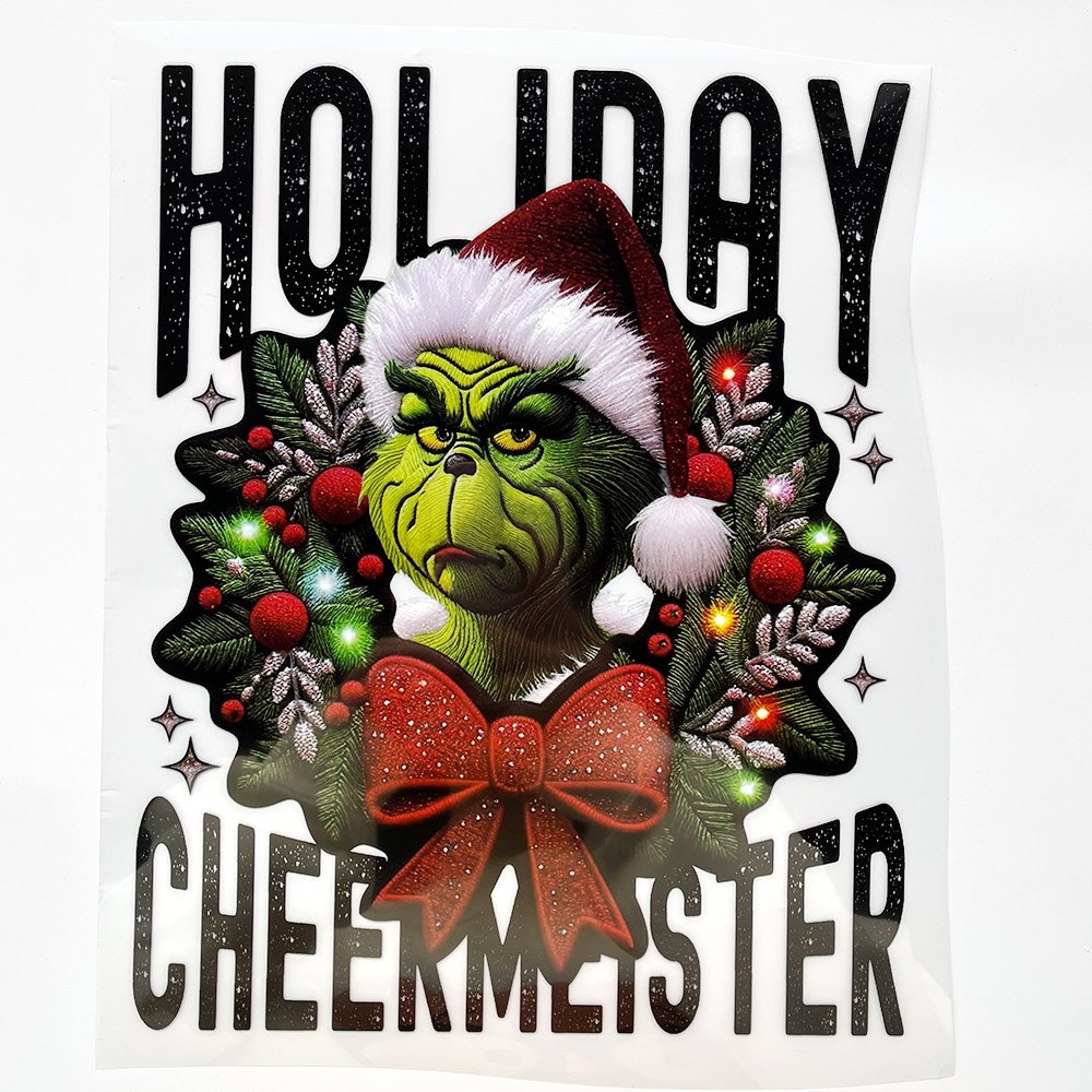 Wholesale Custom screen print transfers merry christmas designs dtf printing ready to press santa dtf heat transfer for clothes