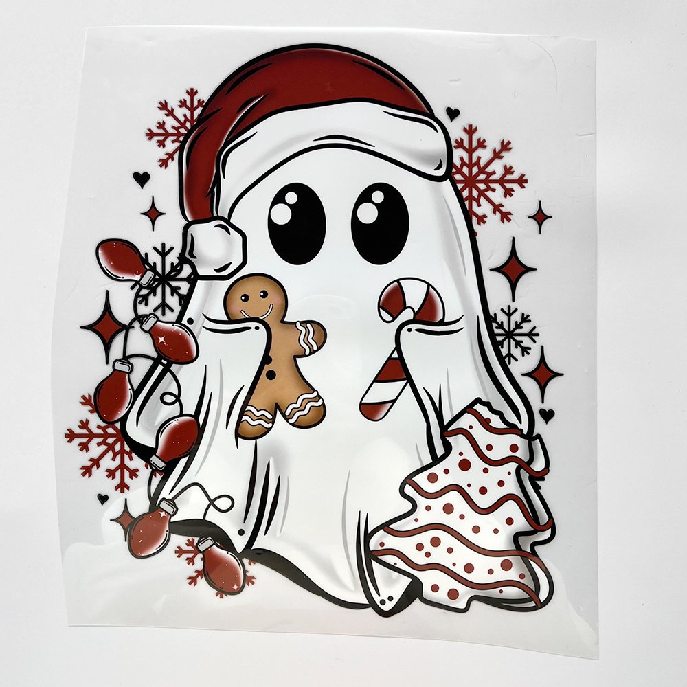 Wholesale Custom screen print transfers merry christmas designs dtf printing ready to press santa dtf heat transfer for clothes