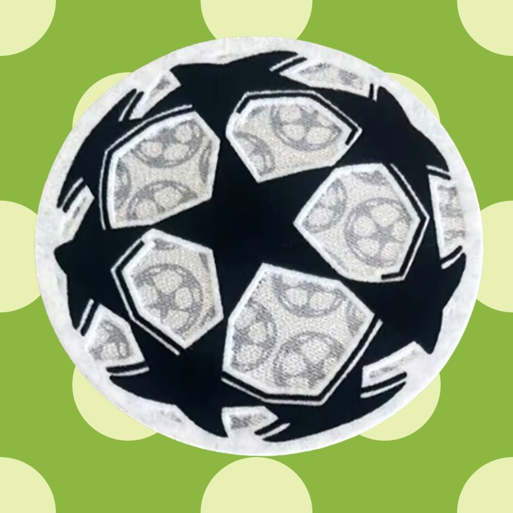In stock Sports Soccer Football Team Club LOGO patch Badges Heat Transfer Printing Flocking CL Champions League patch for Jersey