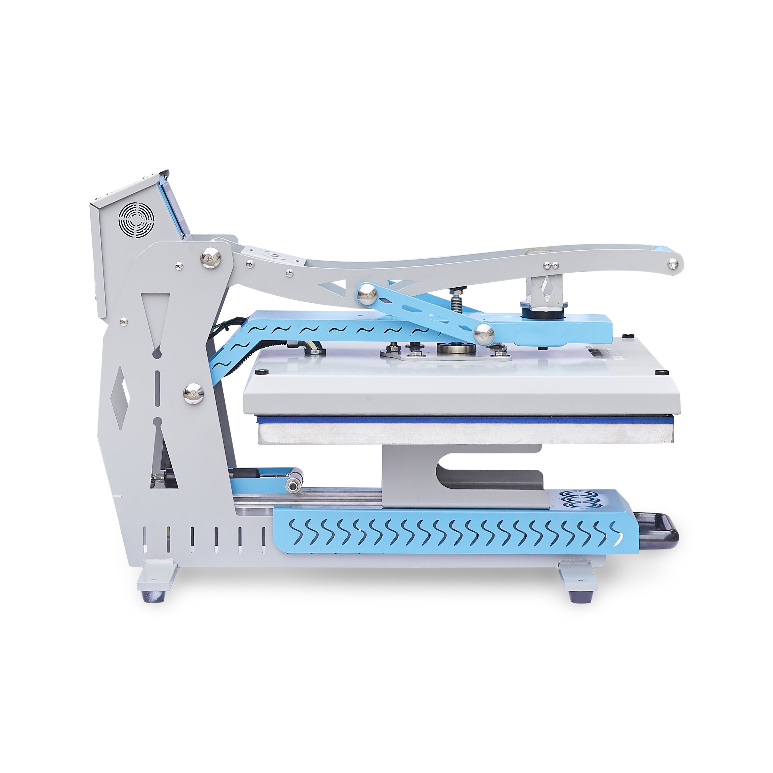 A new electric auto open magnetic T shirt sublimation heat press machine label transfer machine 40x60cm