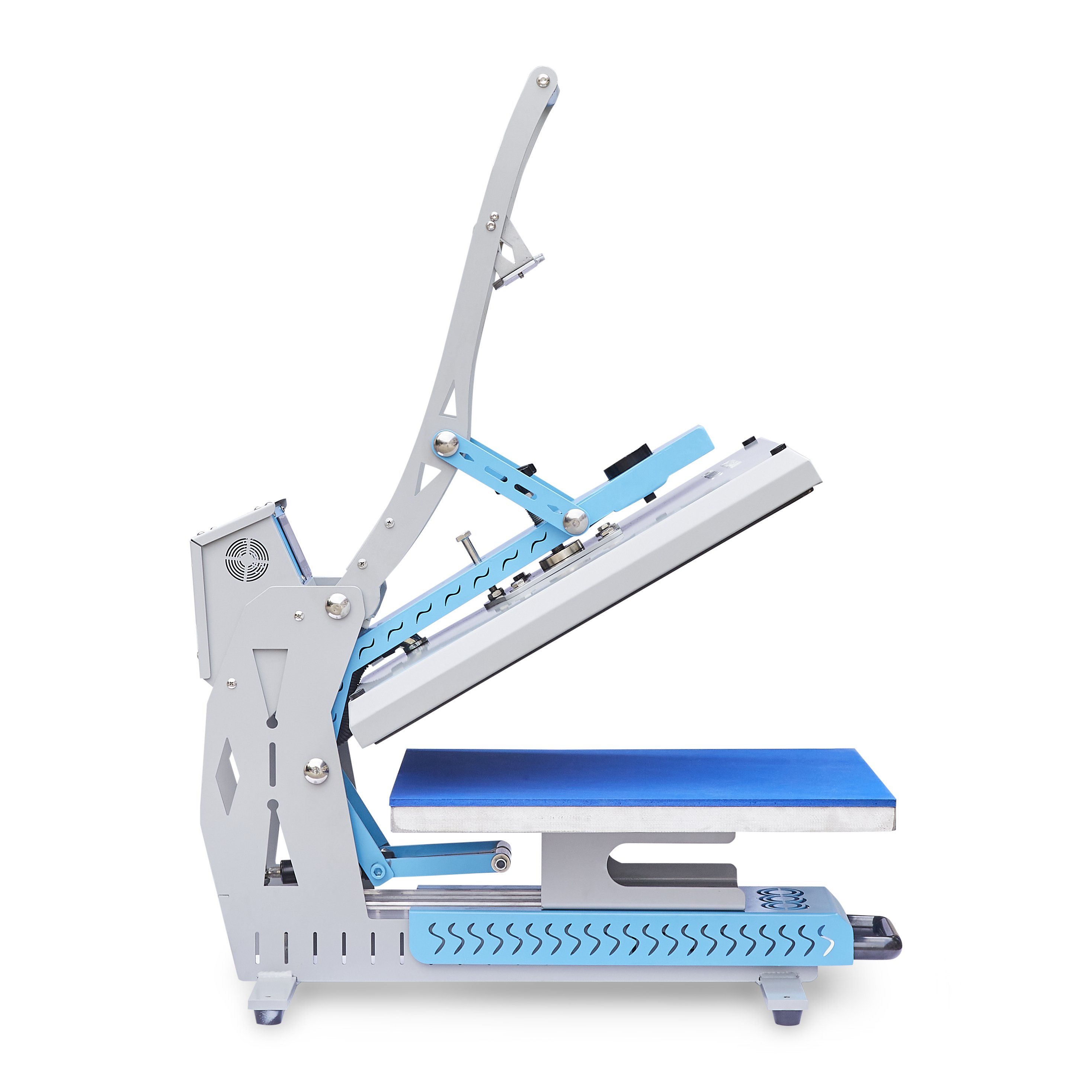 A new electric auto open magnetic T shirt sublimation heat press machine label transfer machine 40x60cm