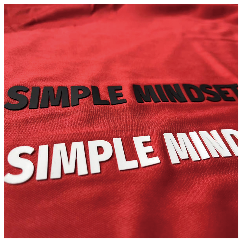 High Quality Custom 3D Raised Effect Screen Print Transfers Easy-to-Apply Soft Silicone Heat Transfer Labels for Clothing