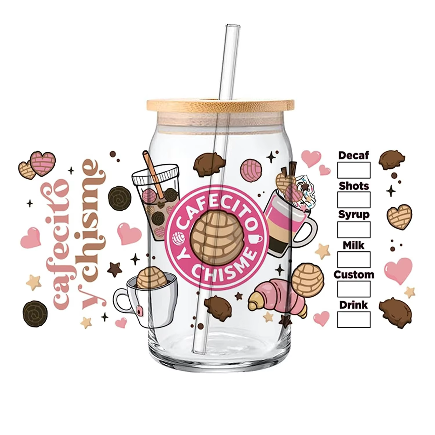 Custom UV DTF Cup Transfer Wrap Heat Transfer Printing