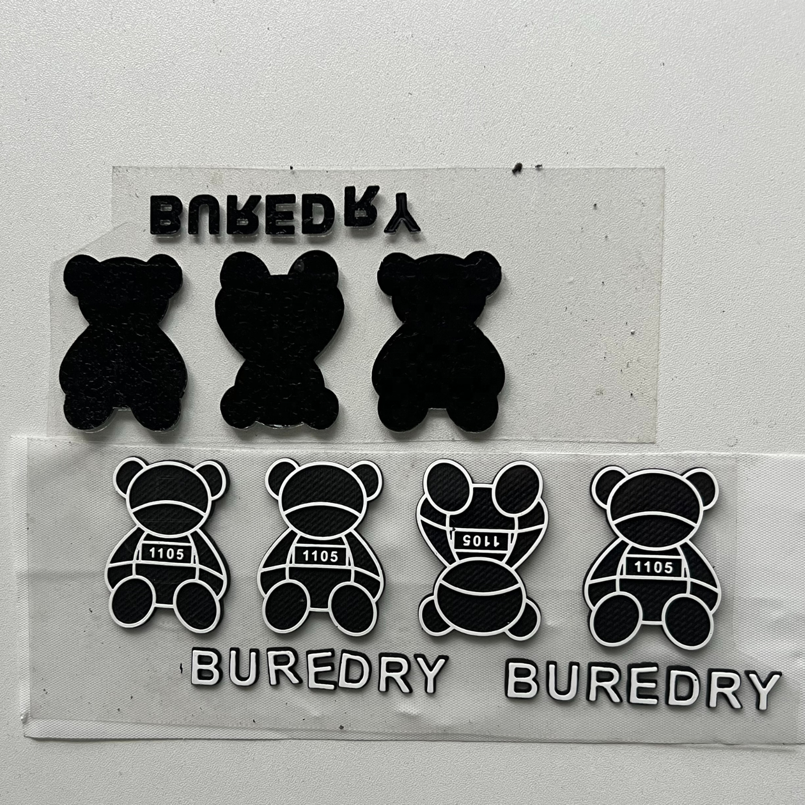Customized Clothing Silica Gel 3D Heat Transfer Printing Patch Soft Silicon Heat Transfer