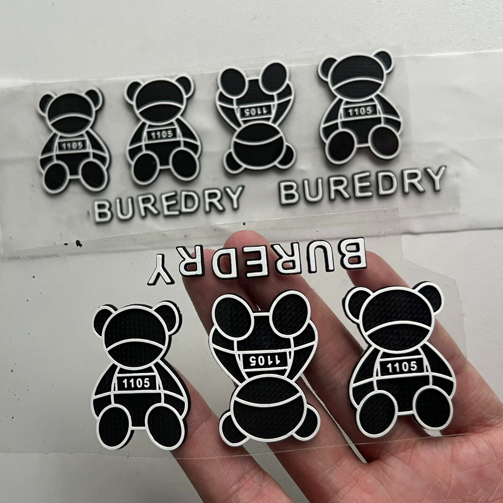 Customized Clothing Silica Gel 3D Heat Transfer Printing Patch Soft Silicon Heat Transfer
