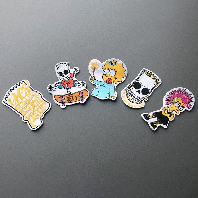 Factory Direct Wholesale Custom Heat Press Transfer Iron On Clothing Woven label for clothes or shoes