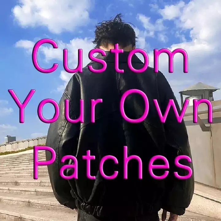 Custom made chenille embroidery patch brand logo shoes, hats, bags, heat transfer printing silicone patch clothing accessories
