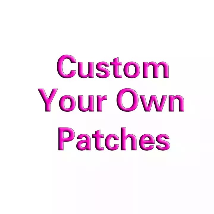 Custom made chenille embroidery patch brand logo shoes, hats, bags, heat transfer printing silicone patch clothing accessories