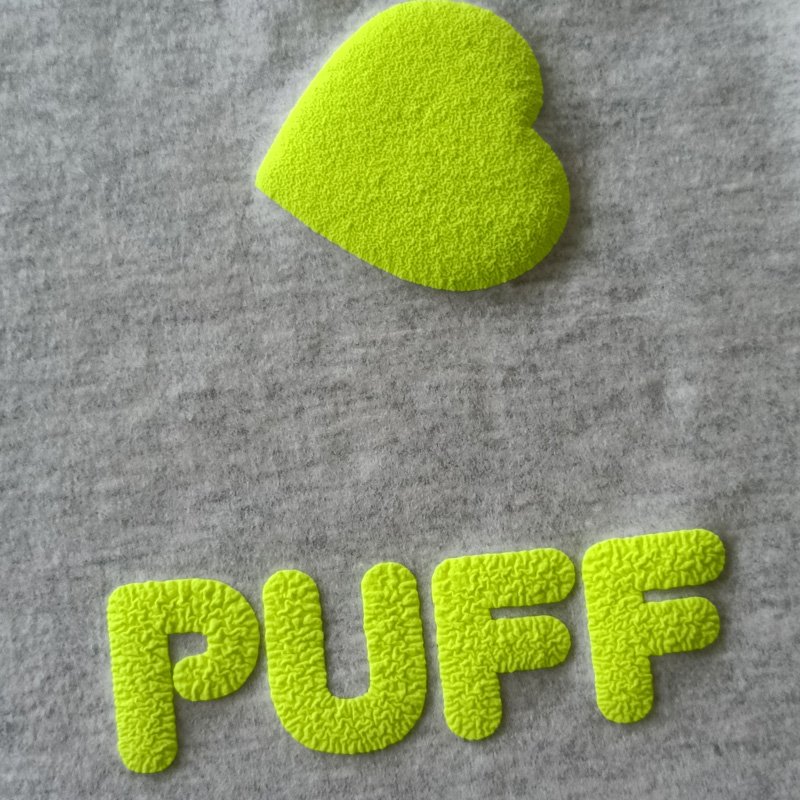 2025 new style Best Sell 3d silicone heat transfer printing label puff heat transfer logos iron on stickers for clothes