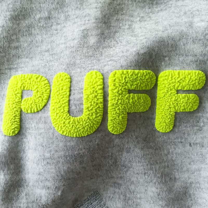 2025 new style Best Sell 3d silicone heat transfer printing label puff heat transfer logos iron on stickers for clothes