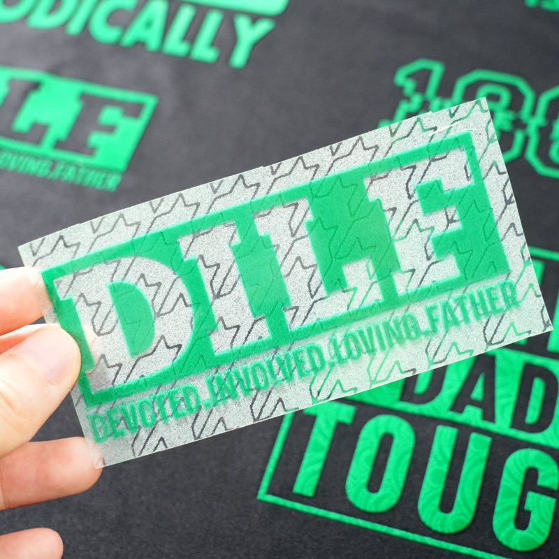 Wholesale Custom Fathers Day Heat Transfer Cool Dad Custom Print Logo Vinyl Flock Heat Transfer Stickers For T-Shirts