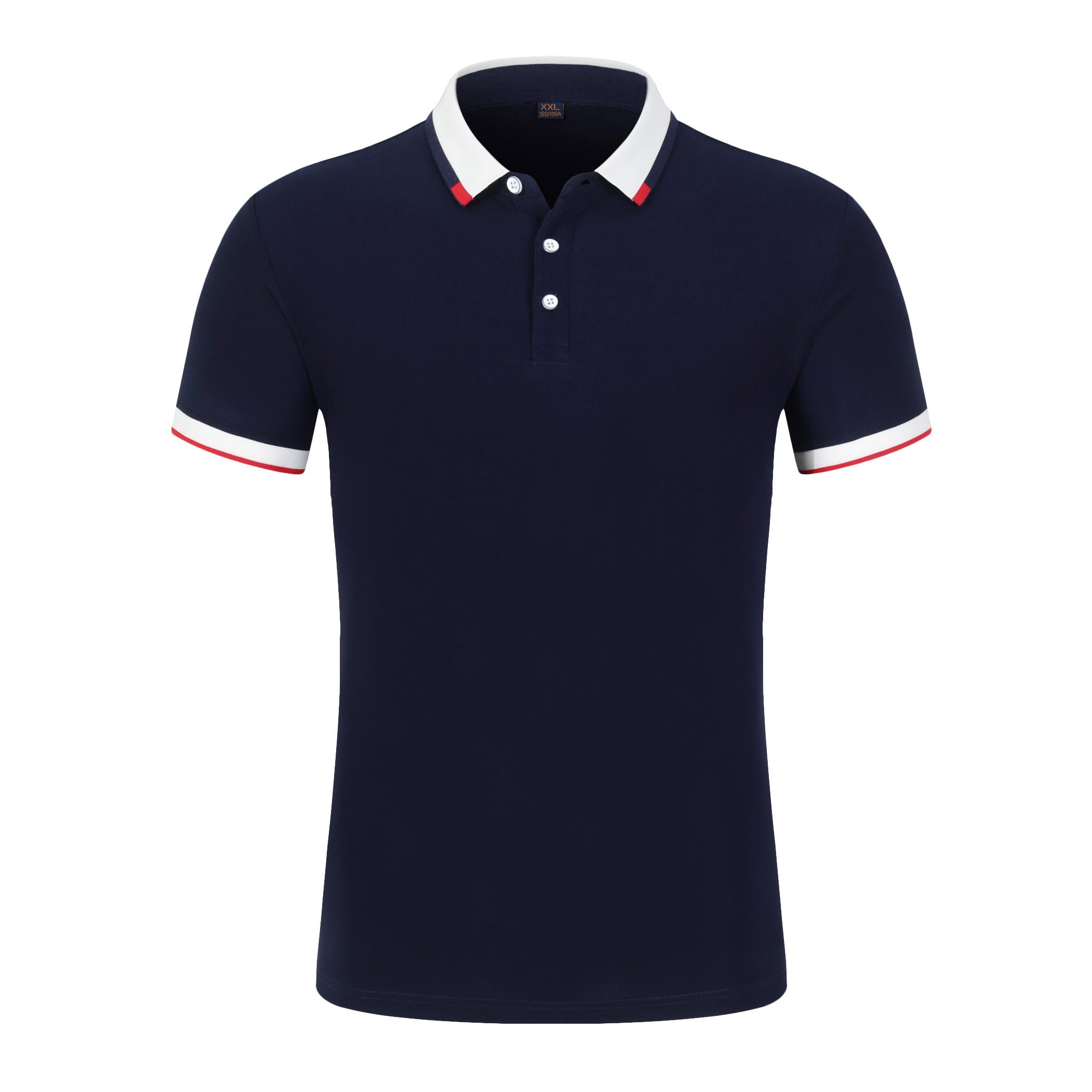 Manufacturer Elastic Eyelets Fabric 100% Cotton Polyester Pure Color Heat Transfer Printed Custom Design Best Mens Polo T Shirt