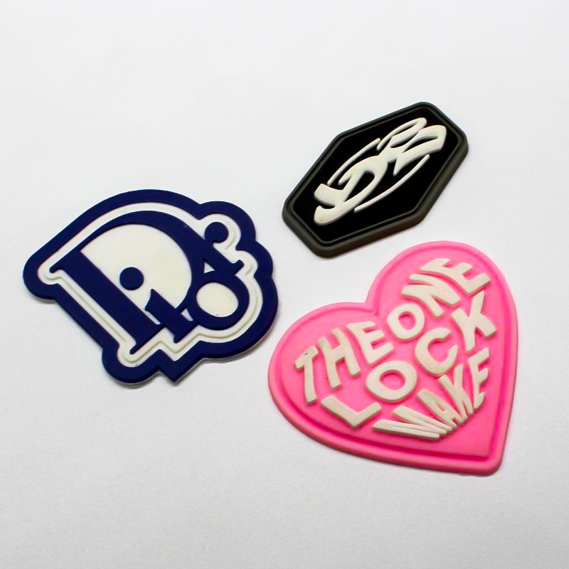 Embossed PVC Patch for Bags & Clothes Custom Soft PVC Rubber 3D Garment Labels Heat Transfer Silicone Tag Wholesale