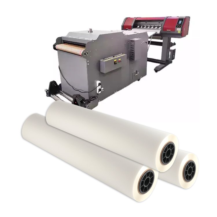 Cold/Hot Peel Double Sided Matte 60cm A3 Roll Heat Transfer PET DTF Printer Film For Digital Inkjet T-Shirt Printer