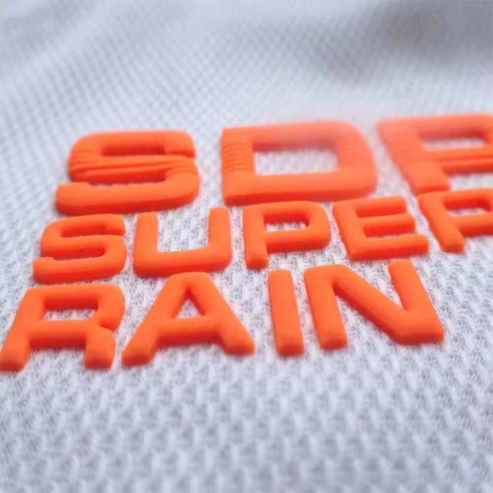 Hot Sales Manufacturer Custom Transfer Printing Rubber Silicone Heat Transfer Label Iron 3D Silicone Transfer Print On t-Shirt