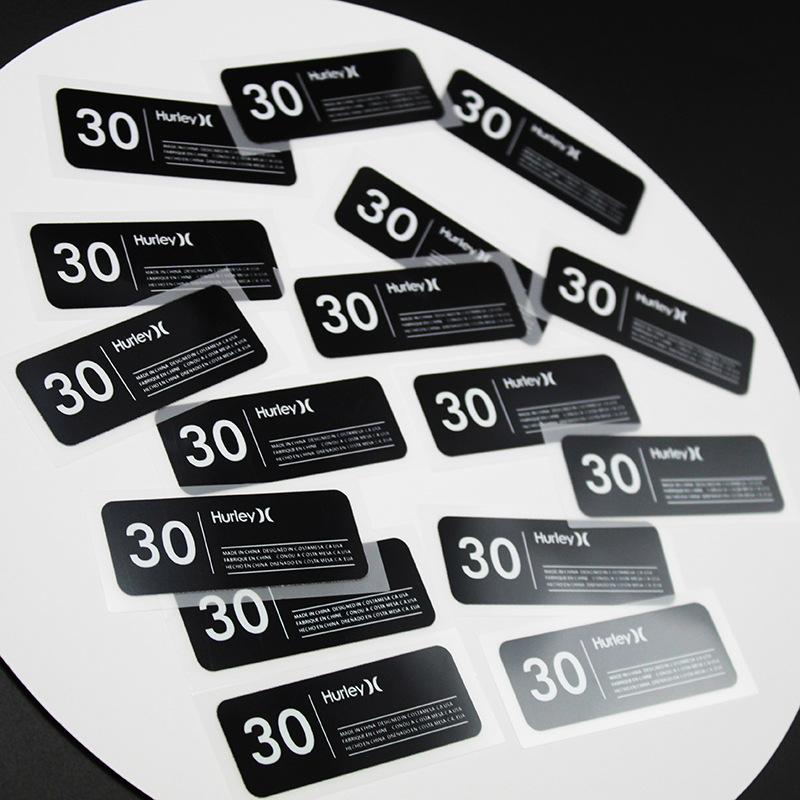 Personalized Custom Design Heat Transfer Brand Logo Labels Iron on Stickers Neck Size Labels for Clothing