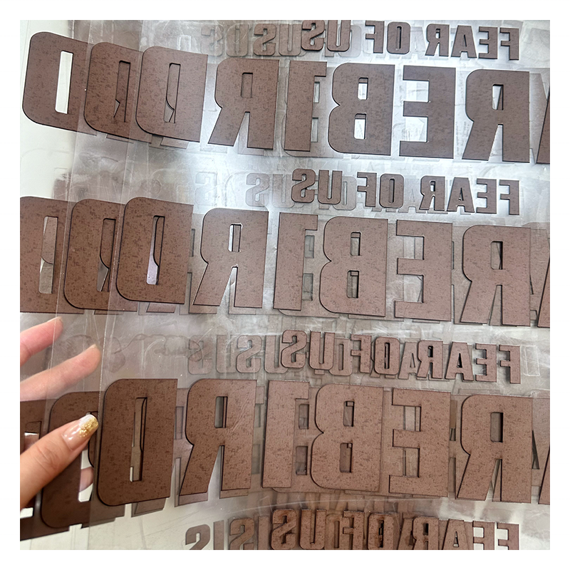 Manufacturer customized 3D Raised Rubber Logo Printing brand dtf transfers whole silicone heat transfer label