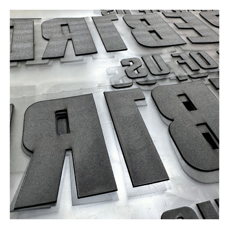 Manufacturer customized 3D Raised Rubber Logo Printing brand dtf transfers whole silicone heat transfer label